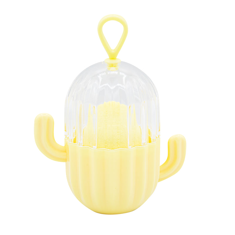 Funda Protectora Cactus + Esponja de Maquillaje