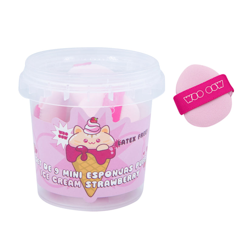 Set 9 Mini Esponjas Puff Ice Cream
