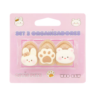 Set 3 Organizadores Cutie Pets