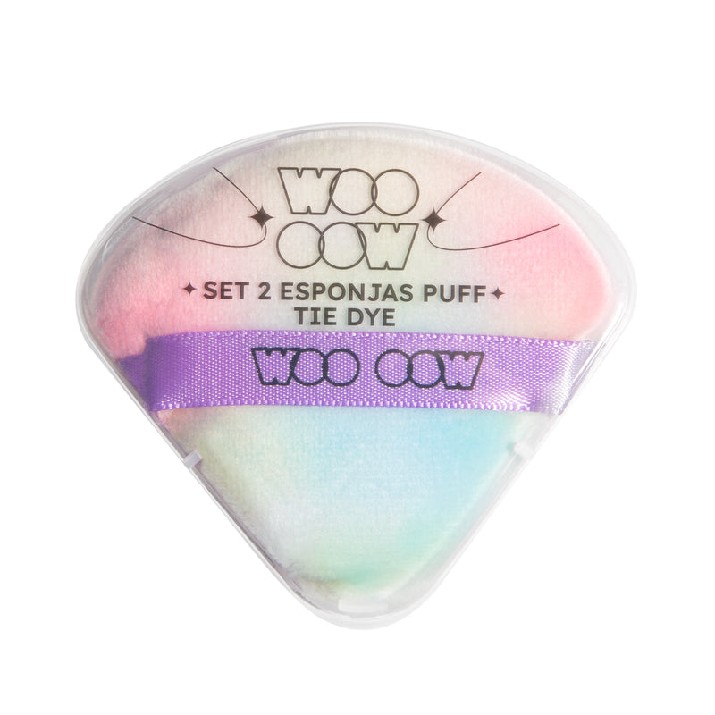Set 2 Esponjas Puff Maquillaje Tie Dye