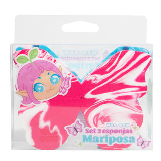 Set de 2 Esponjas Mariposa