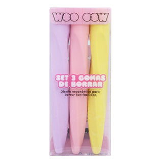 Set 3 Gomas de Borrar