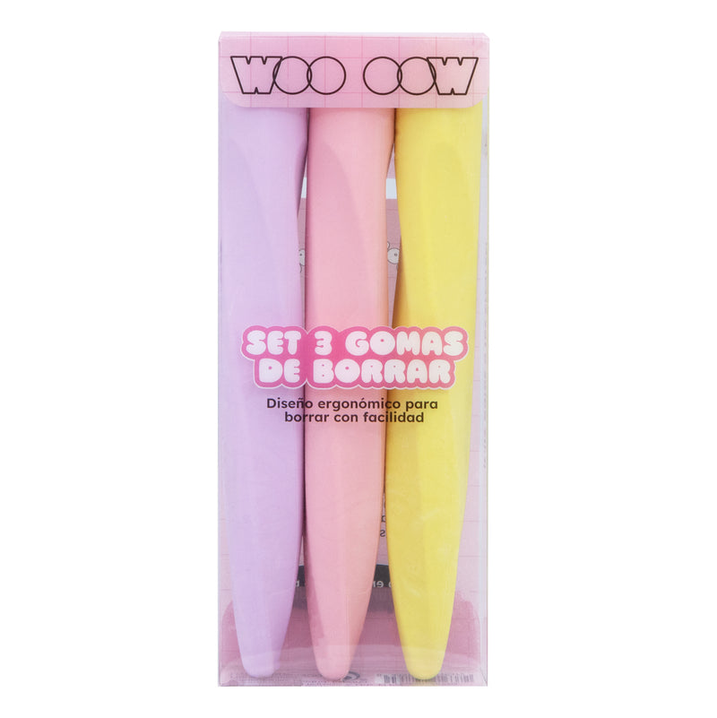 Set 3 Gomas de Borrar