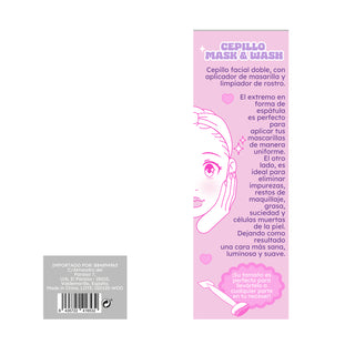 Cepillo Mask & Wash Espátula doble limpiadora