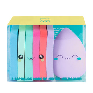 Set 7 Esponjas Makeup Mixtas Multiusos