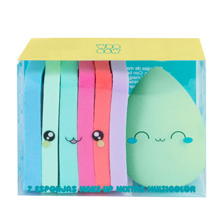 Set 7 Esponjas Makeup Mixtas Multiusos