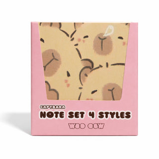 Capybara Note Set 4 Styles Notas de Papel
