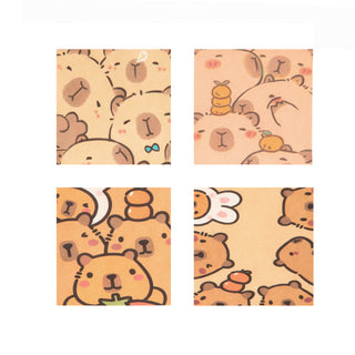 Capybara Note Set 4 Styles Notas de Papel