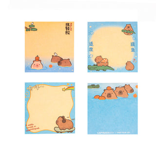 Capybara Note Set 4 Styles Notas de Papel