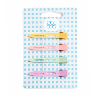Set 4 Pinzas de Pelo Pastel