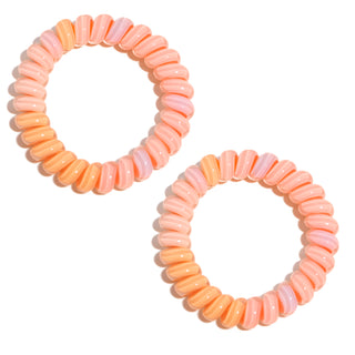 Set 2 Gomas de Pelo Cable Pastel