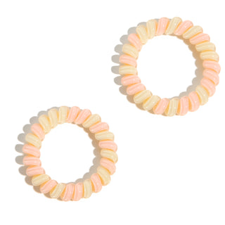 Set 2 Gomas de Pelo Cable Pastel
