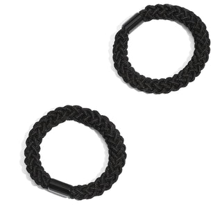 Set 2 Gomas de Pelo Trenzadas