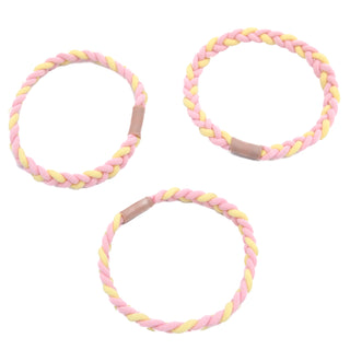 Set 3 Gomas de Pelo Trenzadas