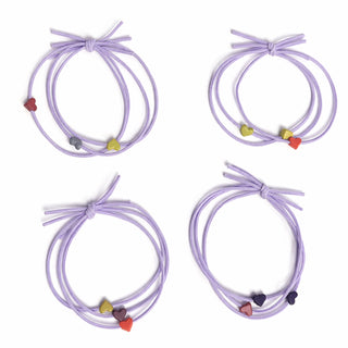 Set 4 Gomas Wavy Hearts