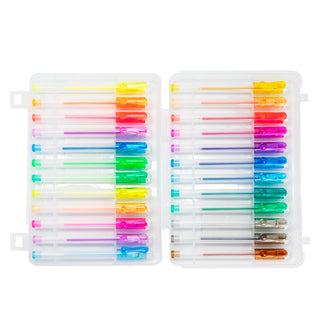 Set Bolígrafos de Gel  Glitter y Flúor