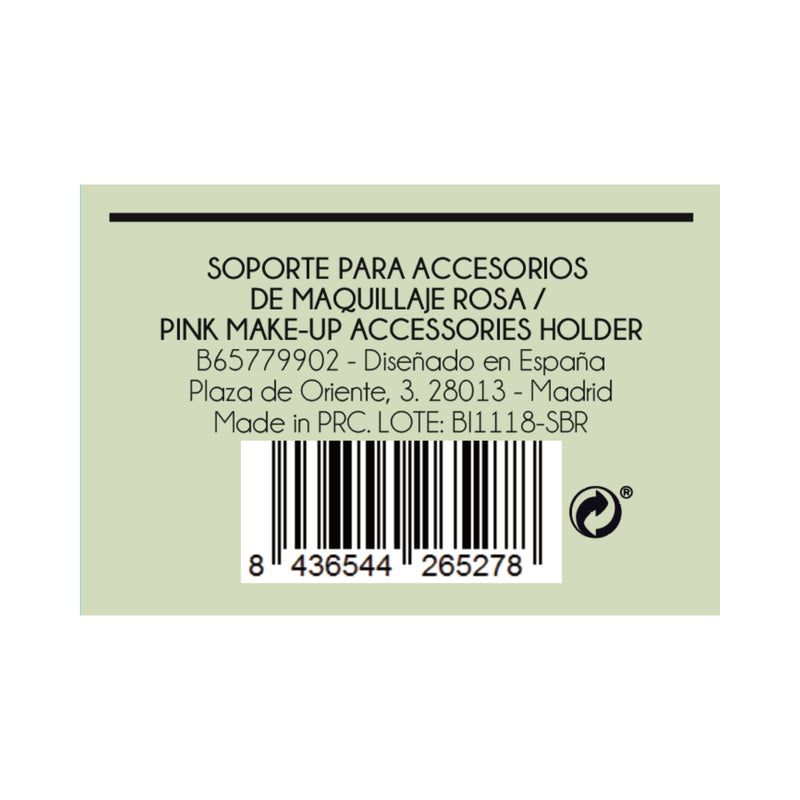 Soporte Rosa de Esponja de Maquillaje