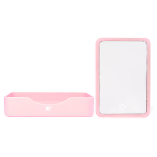 ESPEJO RECTANGULAR CON LUZ LED Y BASE ORGANIZADORA