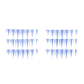 Flash Lash Pestañas Postizas Individuales Azul