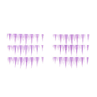 Flash Lash Pestañas Postizas Individuales Morado