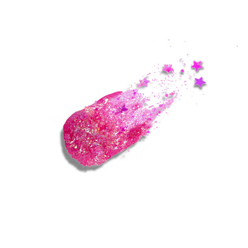 Party Lab Glitter Pink Stars Purpurina en Crema Para Cara y Cuerpo