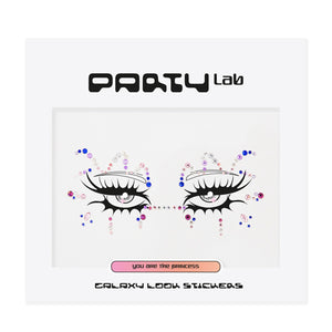 Party Lab Galaxy Look Stickers Gemas Para Ojos