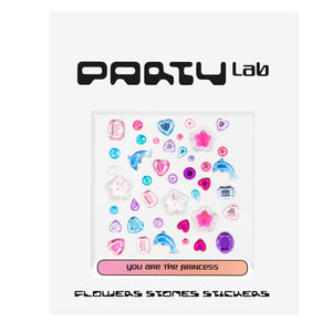 Party Lab Flowers Stones Stickers Gemas Decorativas