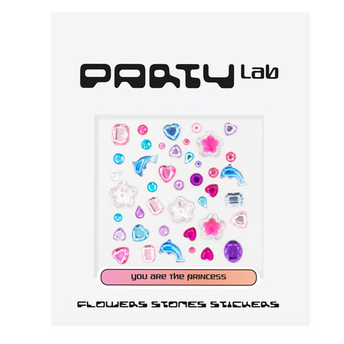 Party Lab Flowers Stones Stickers Gemas Decorativas