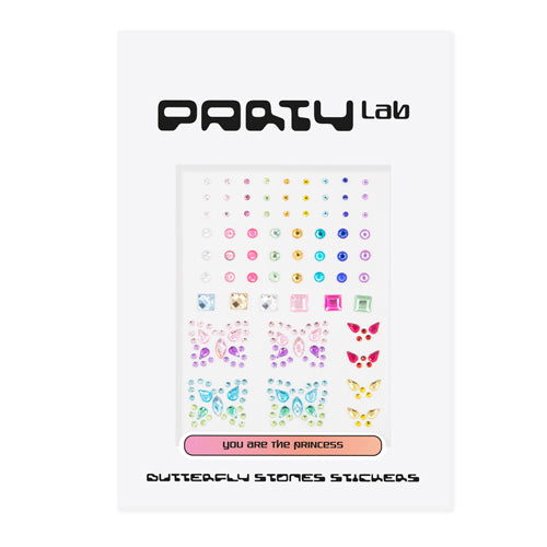 Party Lab Butterfly Stones Stickers Gemas Decorativas