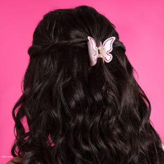 Barbie™ / Princess Pink Carey Butterfly Clip