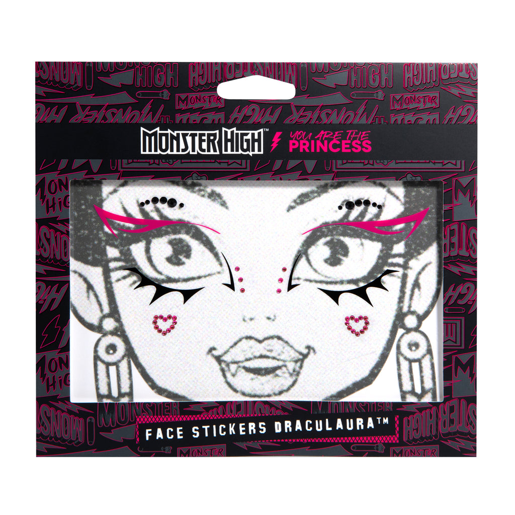 MONSTER HIGH / YOU ARE THE PRINCESS MONSTER HIGH FACE STICKERS DRACULAURA