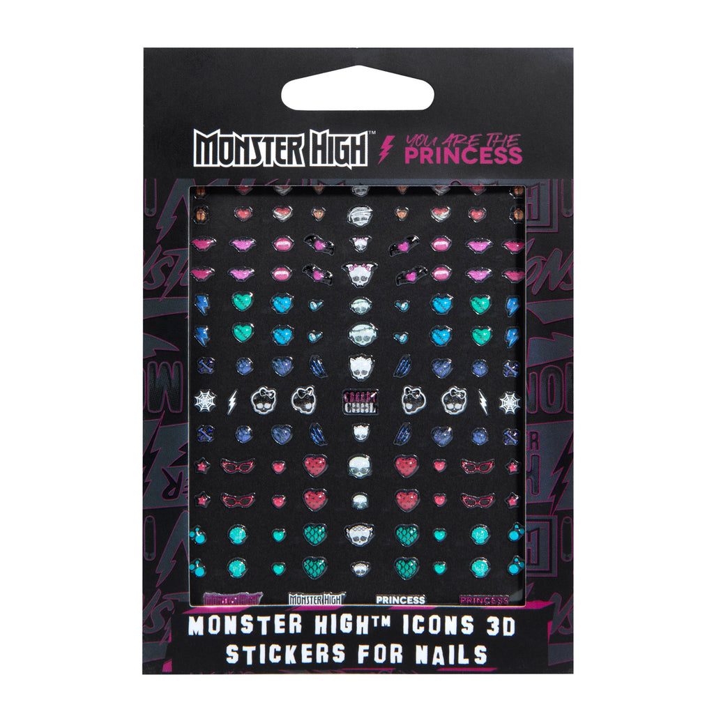 MONSTER HIGH / YOU ARE THE PRINCESS  ICONS 3D STICKERS FOR NAILS