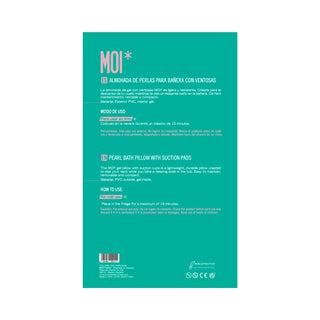 Almohada Perlas Bañera Ventosas