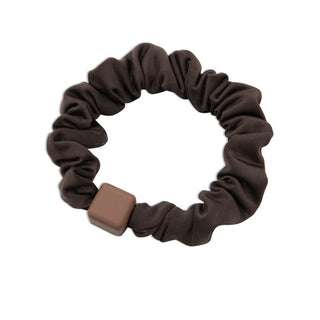 Oh My Hair Scrunchie Tela Fina Marrón