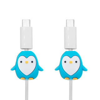 Pingüino Set 2 Protectores Cable