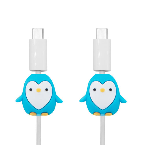 Pingüino Set 2 Protectores Cable