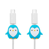 Pingüino Set 2 Protectores Cable