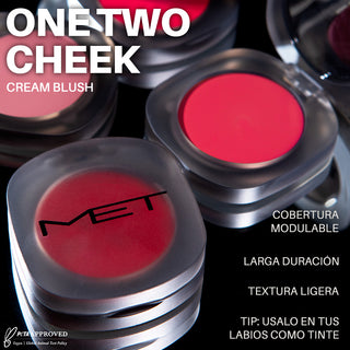 One, Two, Cheek Cream Blush Colorete en Crema