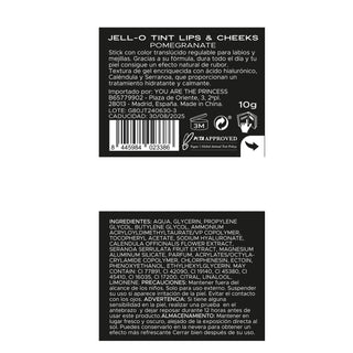 JELLY TINT LIPS & CHEEKS TINTE PARA LABIOS Y MEJILLAS