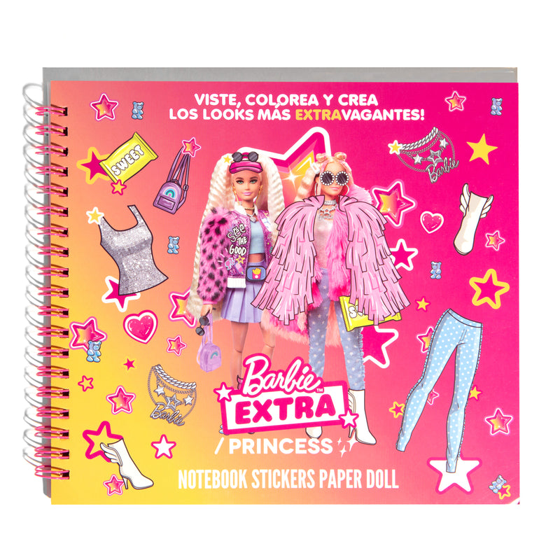 Barbie™ / Princess Notebook Stickers Paper Doll Cuaderno