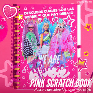 Barbie / Princess Magic Pink Scratch Book Cuaderno