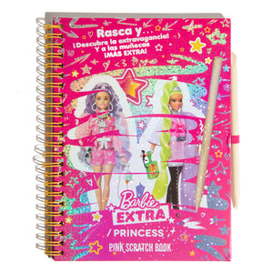 Barbie / Princess Magic Pink Scratch Book Cuaderno