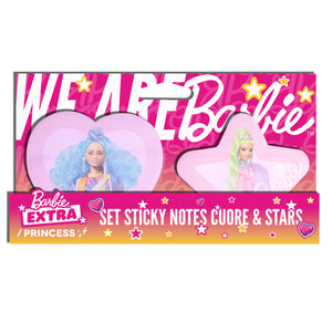 Barbie / Princess Set Sticky Notes Cuore & Stars Notas Adhesivas