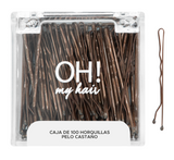 Oh My Hair Caja 100 Horquillas Pelo Castaño