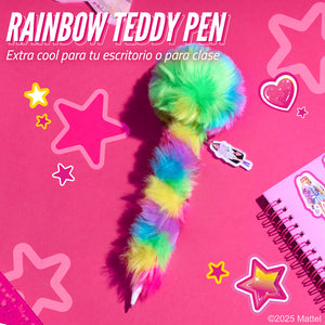 Barbie / Princess Rainbow Teddy Pin Bolígrafo