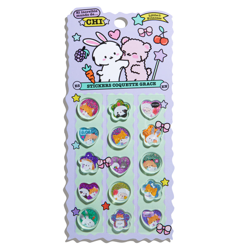 LITTLE PRINCESS CHI PEGATINAS COQUETTE