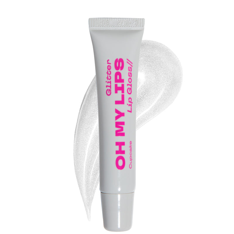 Oh My Lips Glitter Lip Gloss Cupcake