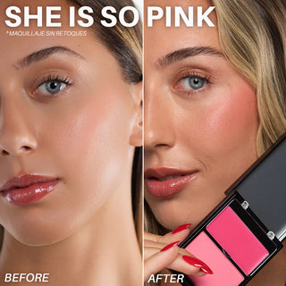Double Cheek Blush Colorete en Crema y Polvo