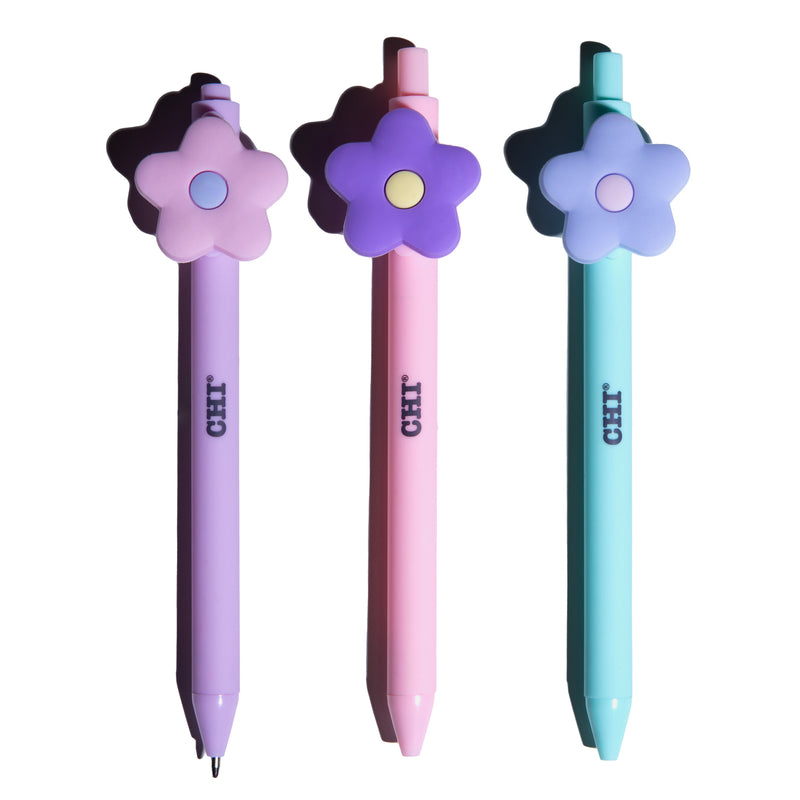 SET 3 BOLÍGRAFOS CHI'S FLOWERS