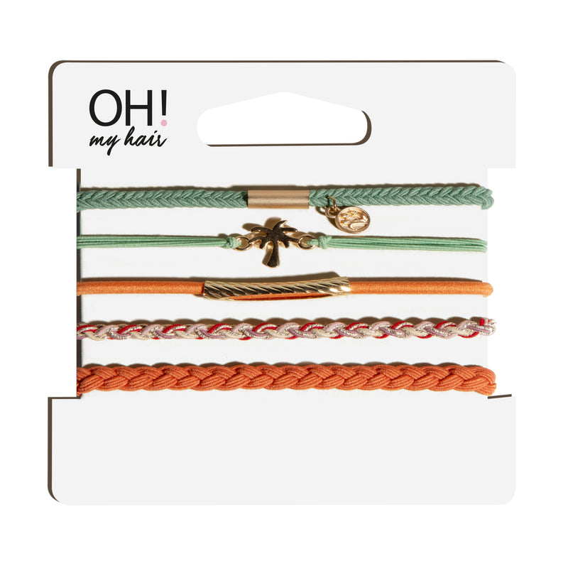 Oh My Hair Set Gomas con Abalorios